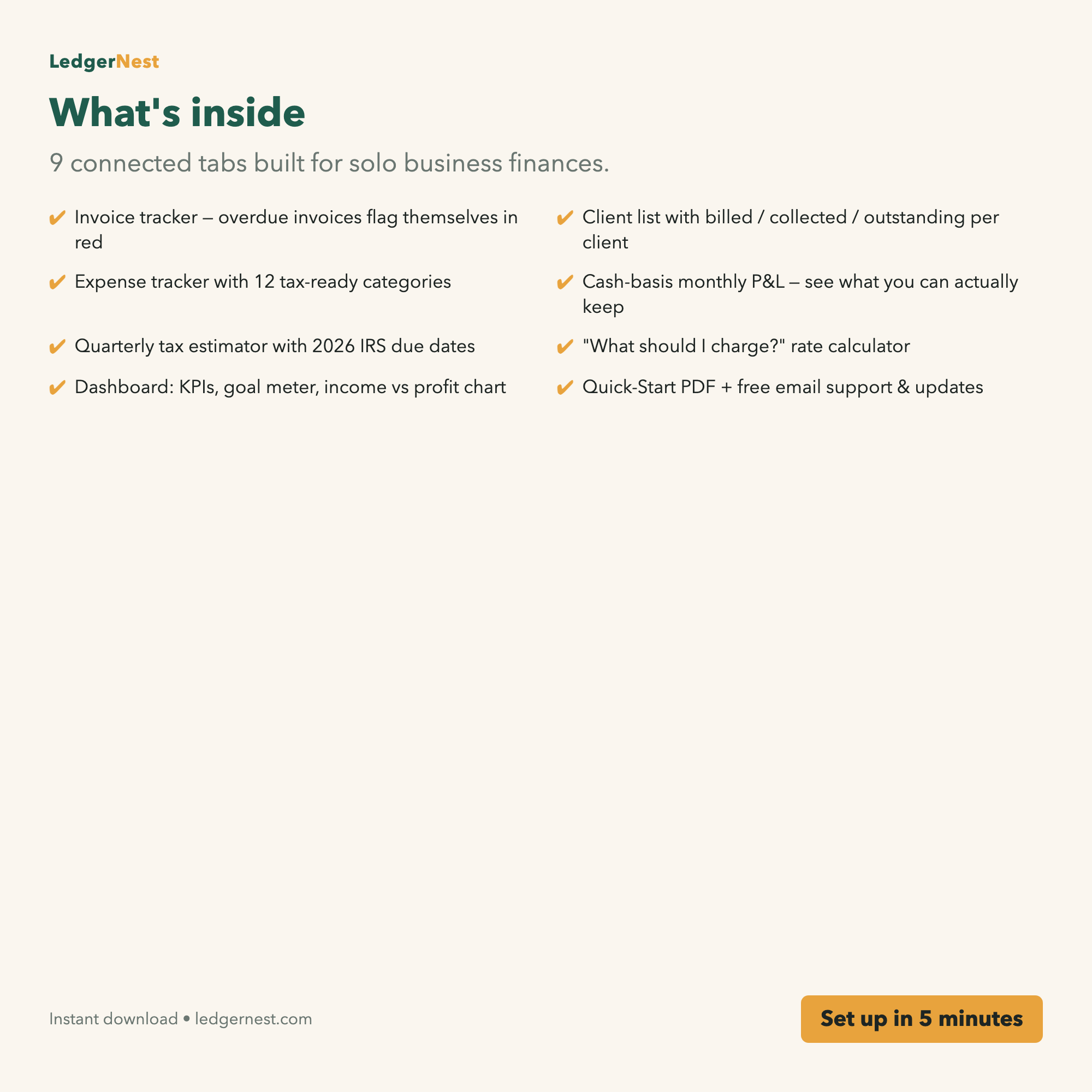 What's inside Freelancer Finance System